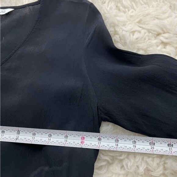 ZARA CONTRASTING PLEATED BLOUSE or DRESS ASYMMETRIC - Picture 10 of 16